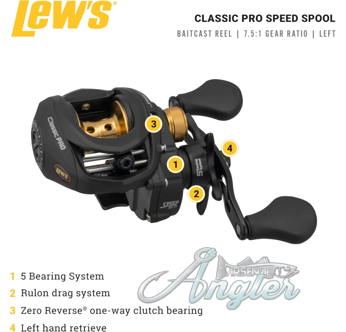 Angler Arsenal Classic Pro Baitcasting Reel for Freshwater Fishing