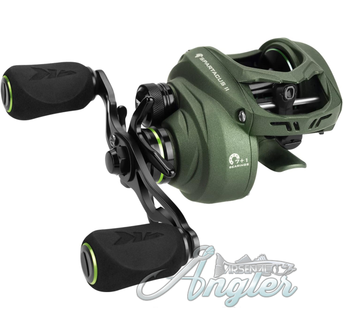 KastKing Spartacus II Left Handed Baitcasting Reel and Kong Rod Combo
