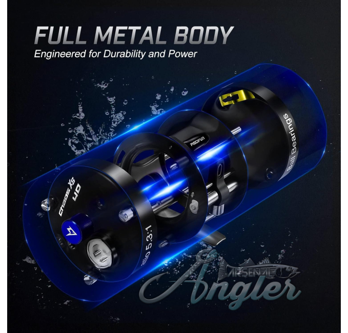 Piscifun Chaos XS Round Baitcasting Reel for Saltwater Fishing Angler Arsenal