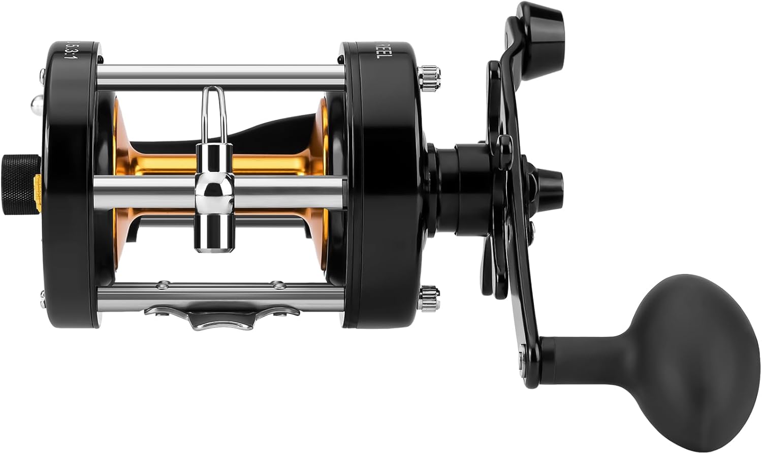 Angler Arsenal Round Baitcasting Reel for Smooth and Powerful Casting Round Baitcasting Fishing Reel with 5.0:1 Gear Ratio Angler Arsenal