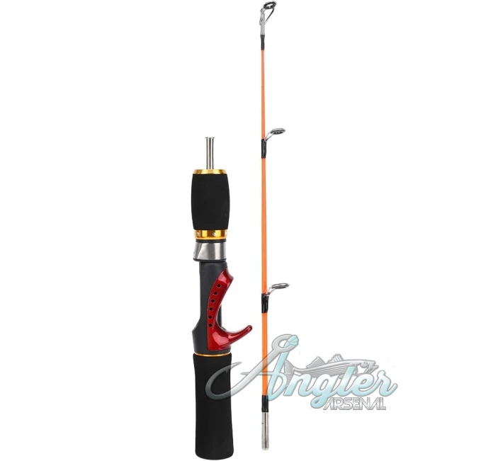 52cm Ice Fishing Rod Two Sections Fiber Material Angler Arsenal
