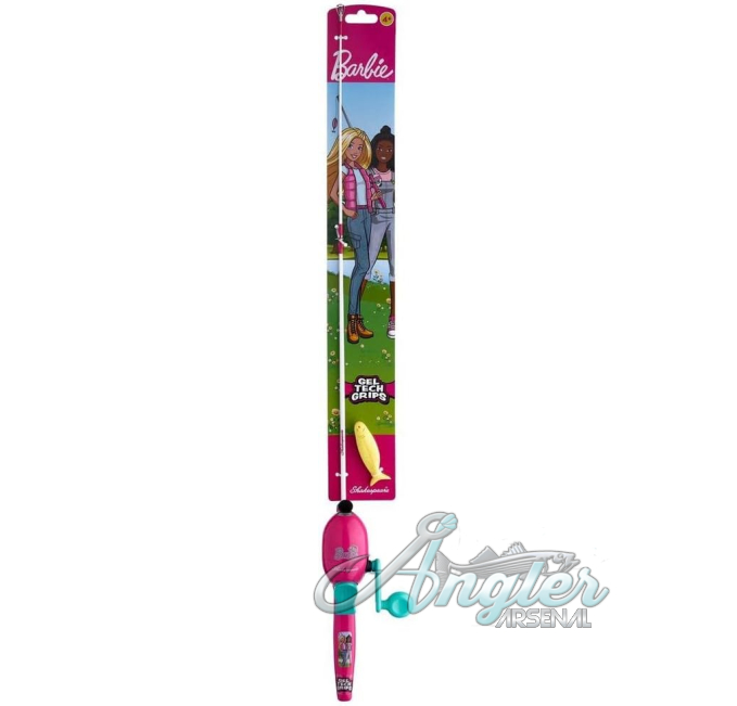 Shakespeare Barbie Fishing Combo with Gel Tech Handle Angler Arsenal