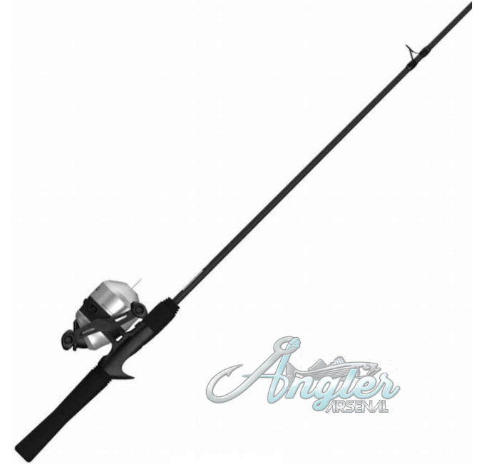 Zebco 33 Spincast Combo 6 Foot Rod with Anti-Reverse Angler Arsenal