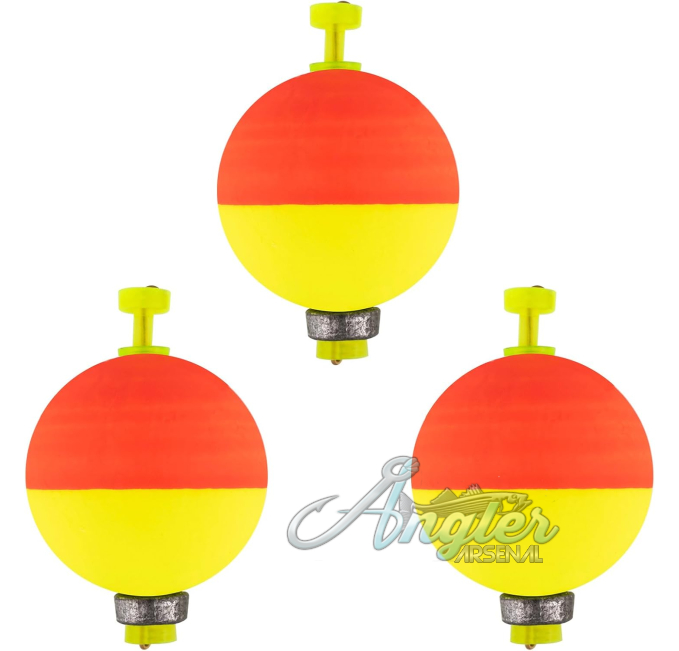 Dr.Fish Weighted Fishing Bobbers by Angler Arsenal Snap-on Floats