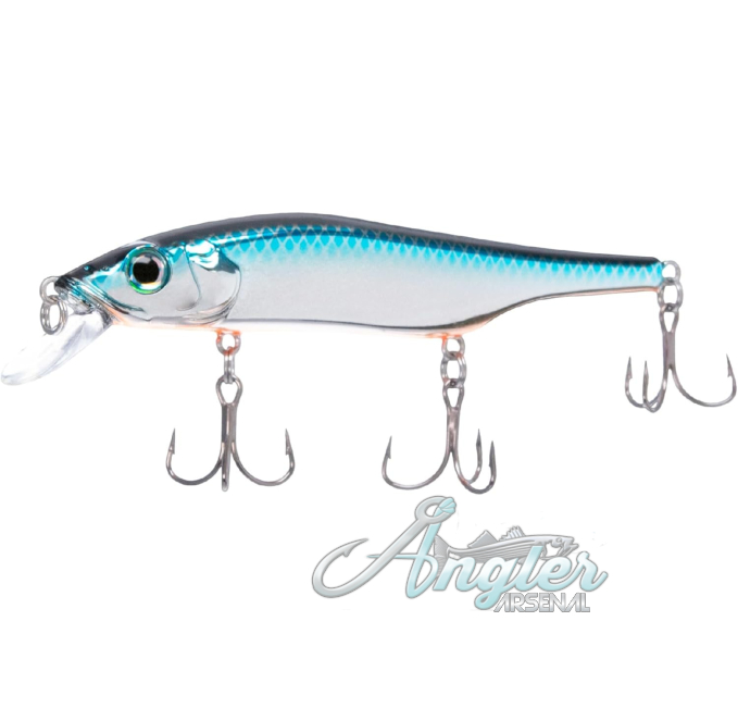 Bill Lewis Scope-Stik 120 Jerkbait with Mustad Hooks at Angler Arsenal