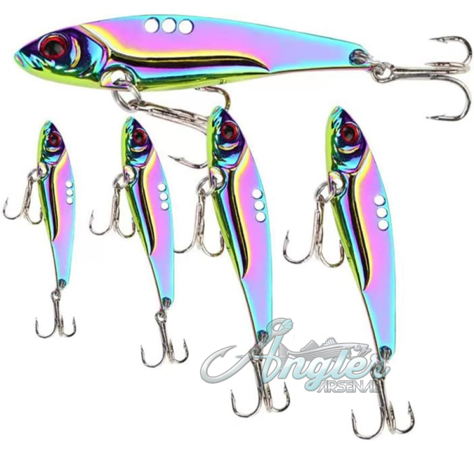 Metal Jigging Spoon Lures Angler Arsenal with Double Treble Hooks