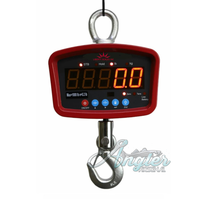 Liberty Medium Duty Crane Scale for Luggage and Fishing 1500lb