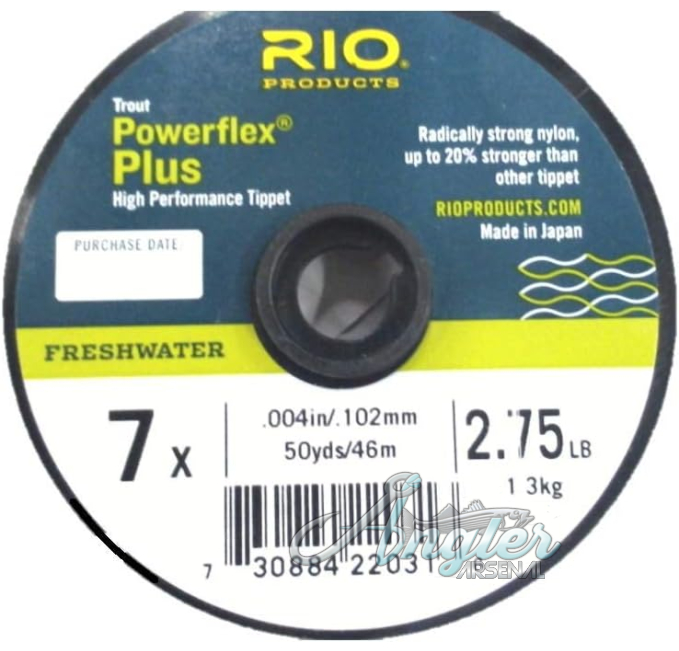 Rio Fluoroflex Plus Tippet 7X 2.5Lb 110Yd Angler Arsenal