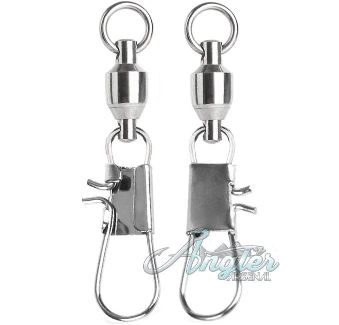 AMYSPORTS Stainless Steel Fishing Swivel Snap 25pcs by Angler Arsenal