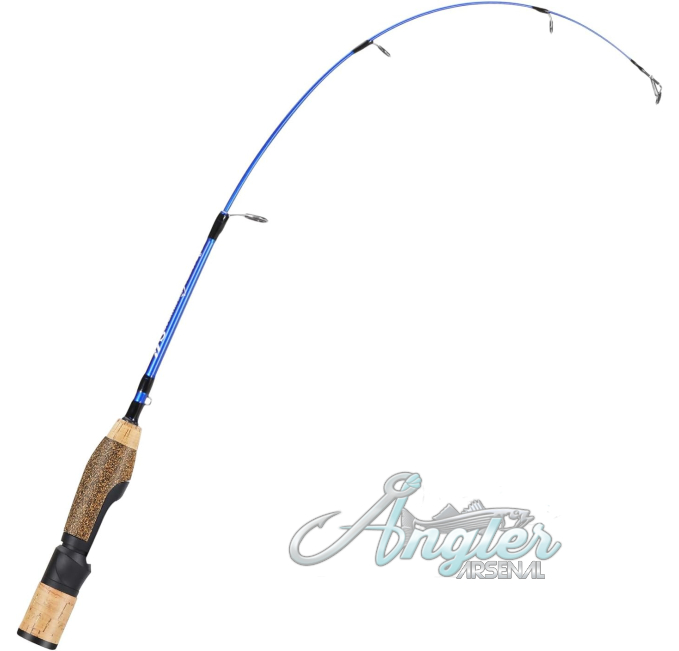 Sougayilang Ice Fishing Rod Portable Cork Handle 2-Piece Angler Arsenal