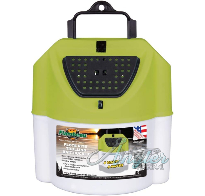 Flambeau Live Bait Bucket with Tie Off Angler Arsenal Fishing