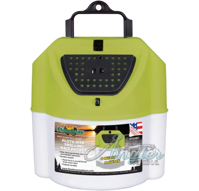 Flambeau Live Bait Bucket with Tie Off Angler Arsenal Fishing