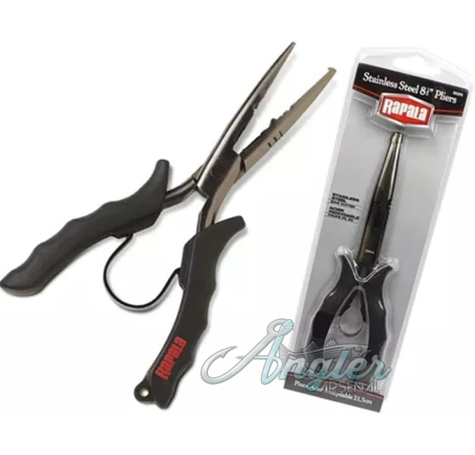 Rapala 8 Inch Stainless Pliers for Anglers Angler Arsenal