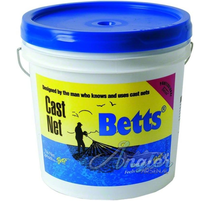Betts 7ft Mullet Mono Cast Net 1 inch Mesh Angler Arsenal
