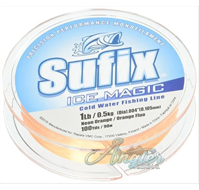 Sufix Ice Magic Line Neon Tangerine 2 LB Angler Arsenal