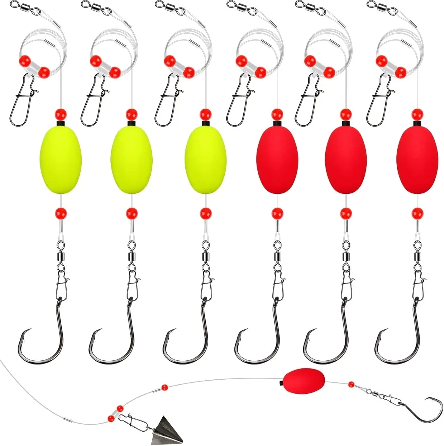 Dovesun Fish Finder Rigs 90LB Tackle for Surf and Shark Fishing
