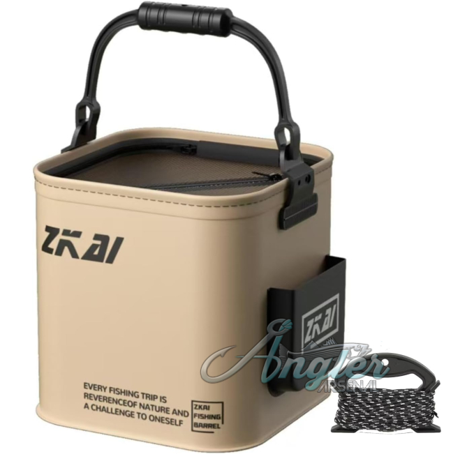 Portable Fishing Water Pail Angler Arsenal Collapsible Bucket