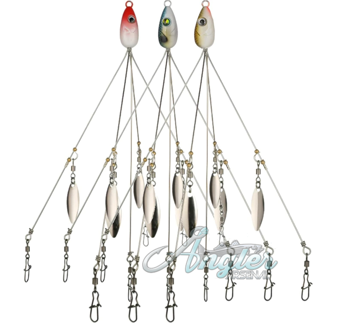 Bass Fishing Lures Angler Arsenal 5 Arm Alabama Rigs