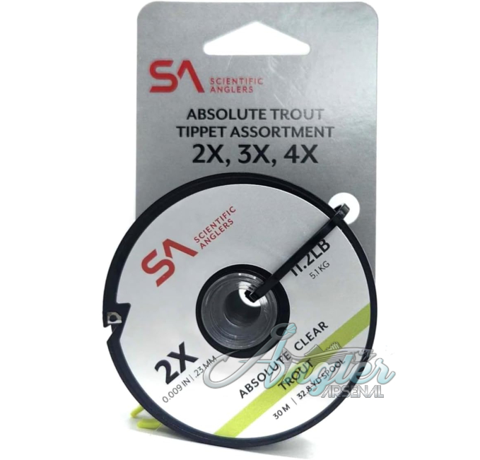 Scientific Anglers Absolute Trout Tippet 3 Pack Angler Arsenal
