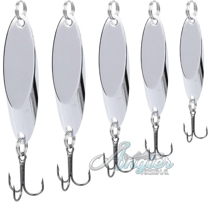 Versatile Fishing Spoons for Salmon Bass Trout by Angler Arsenal