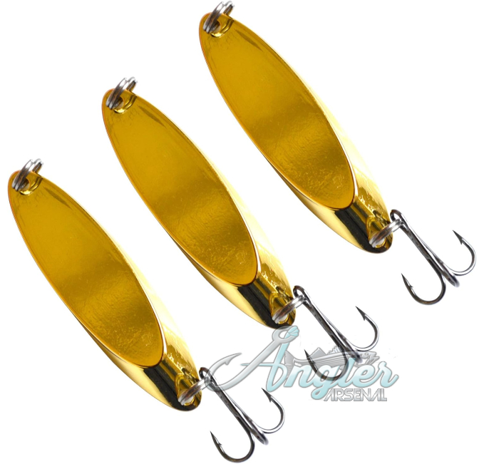 Fishing Lure Spoons Kit Angler Arsenal Bass Trout Zinc Alloy