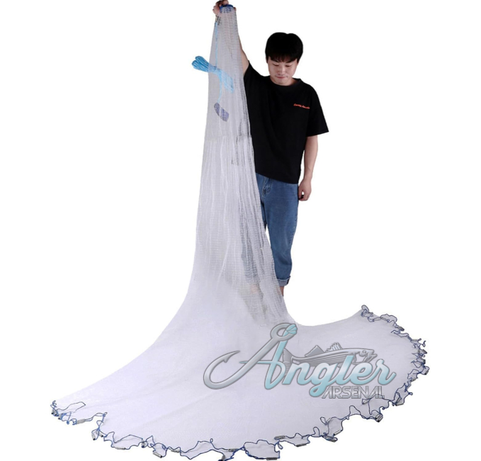 Lawaia Hand Throw Fishing Net Angler Arsenal for Bait and Shrimp