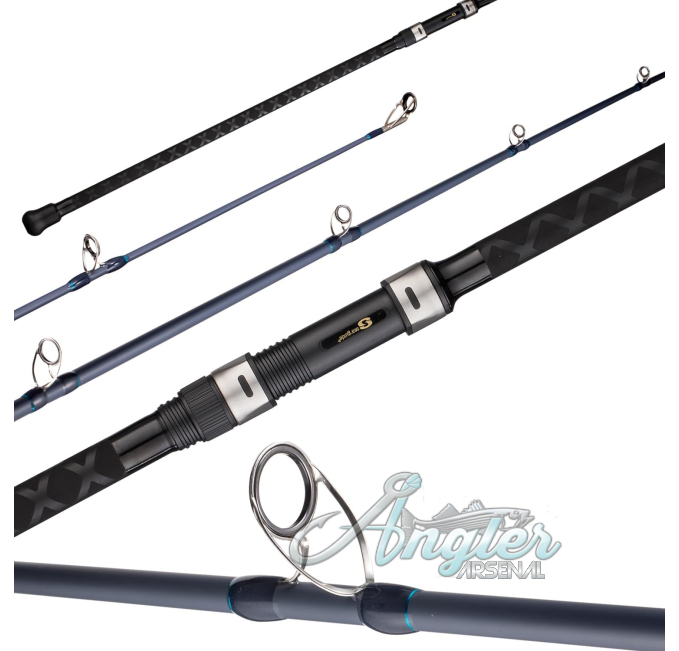 FISHAPPY Graphite Surf Spinning Rod with Seaguide Reel Seat Angler Arsenal