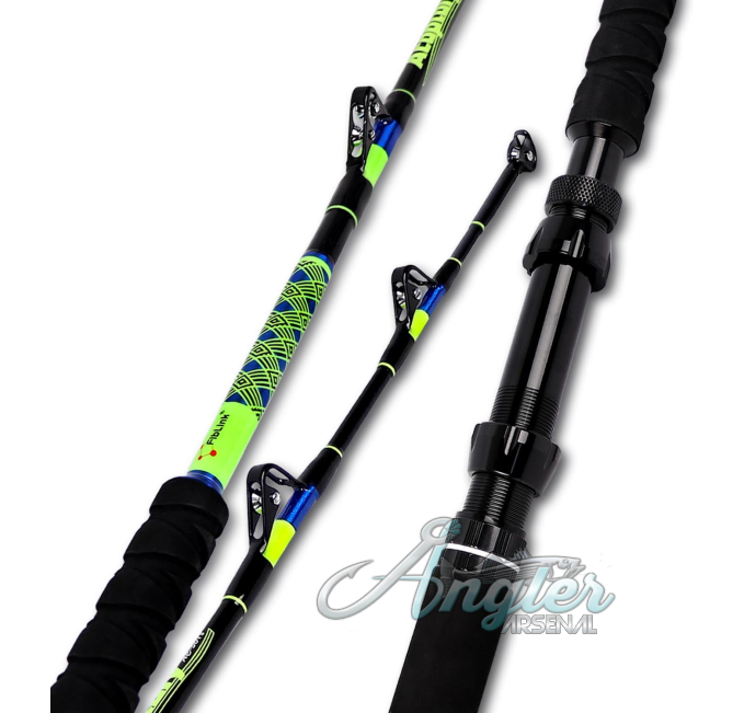 Fiblink Saltwater Trolling Rod 2 Piece Angler Arsenal 80-120lbs