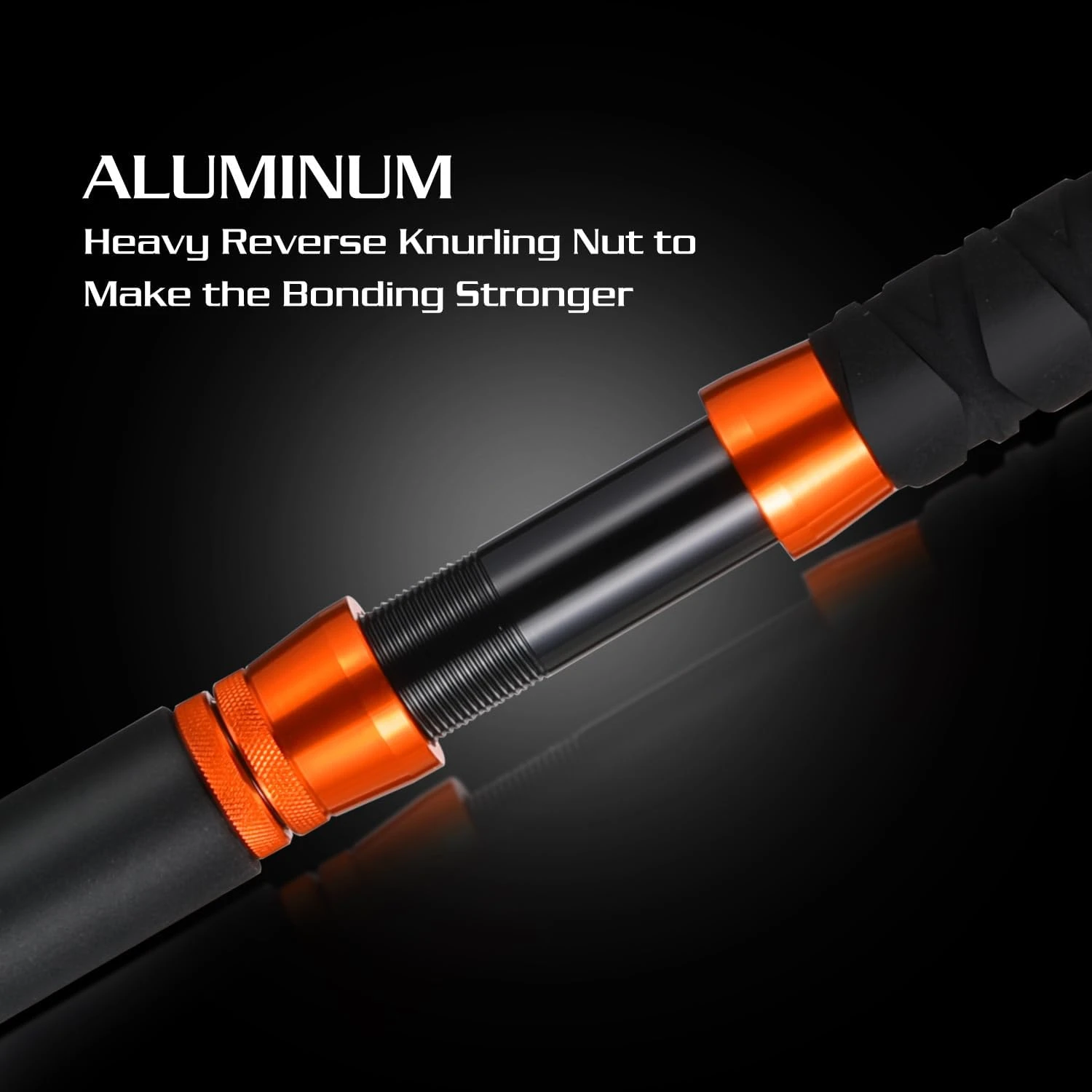 Burning Shark 6' Jigging Rod 50-80lb Orange Angler Arsenal - Image 4