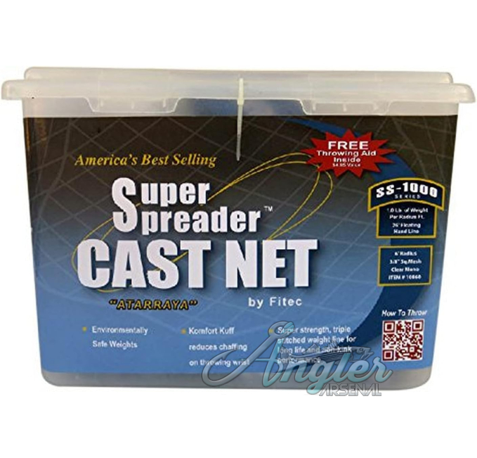 Fitec SS 1000 Cast Net 5ft Radius at Angler Arsenal