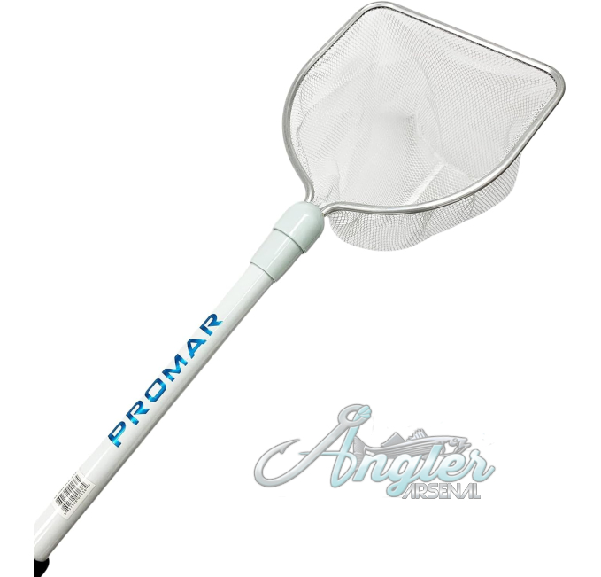 Promar Deluxe Bait Well Net Angler Arsenal PVC Handle Nylon Net