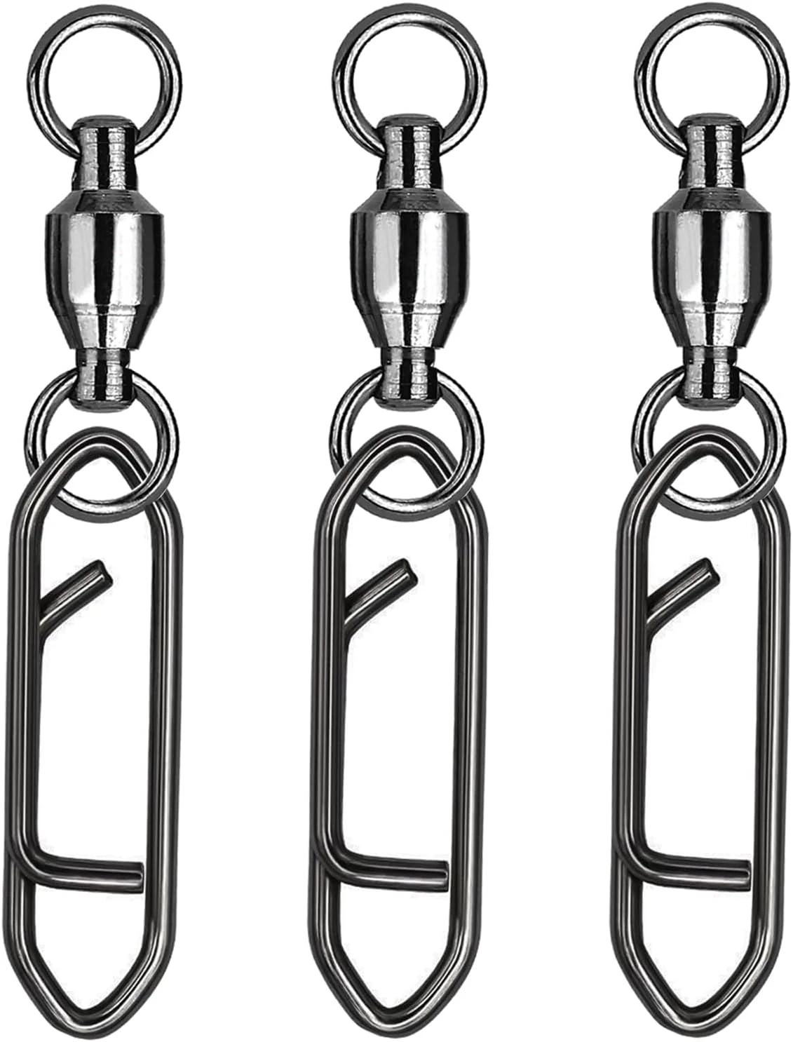 Atibin Snap Connector Fishing Swivels by Angler Arsenal 25pcs 51lbs