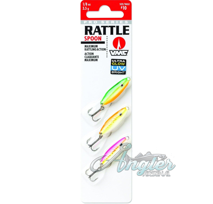 VMC Rattle Spoon Kit Fishing Jig 1/16 oz by Angler Arsenal