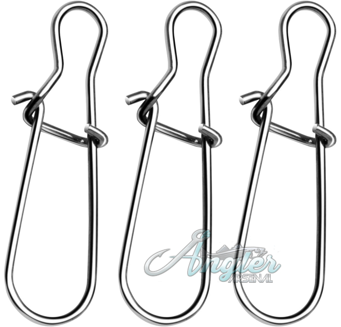 DunkTeam 100PCS Stainless Steel Duo Lock Snap Clips by Angler Arsenal