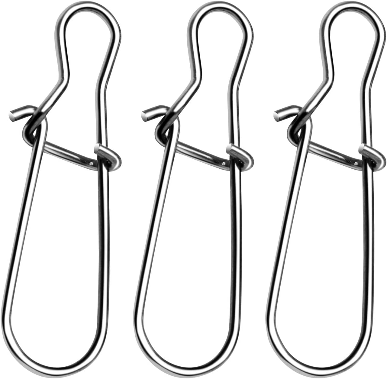 DunkTeam 100PCS Stainless Steel Duo Lock Snap Clips by Angler Arsenal