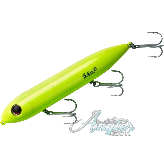 Heddon Angler Arsenal Super Spook Topwater Lure Chartreuse 7/8 oz