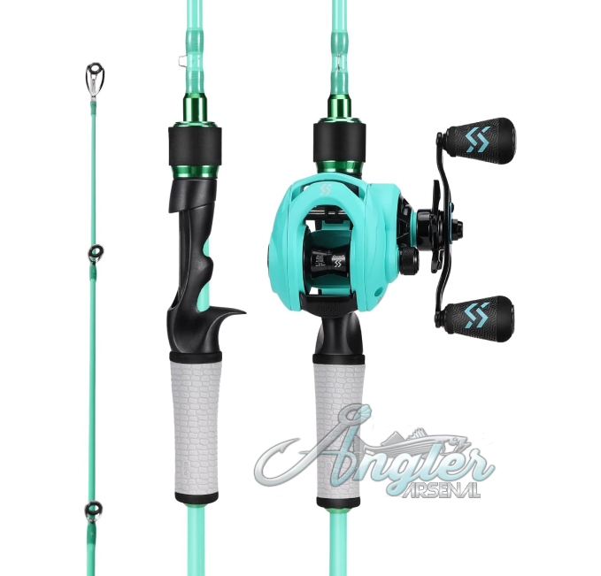 One Bass Graphite Fishing Rod Reel Combo Angler Arsenal Gear