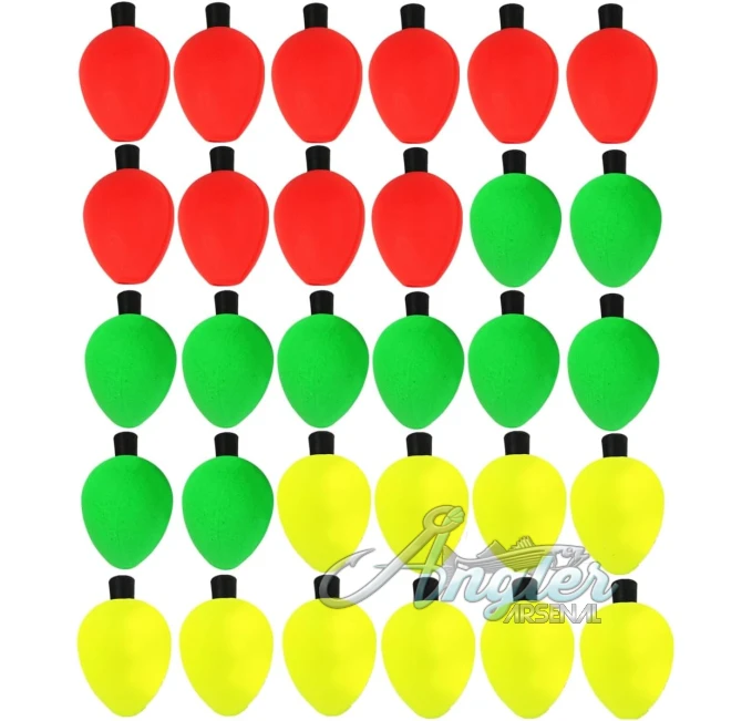 OriGlam 30pcs Fishing Bobbers by Angler Arsenal for Freshwater and Saltwater