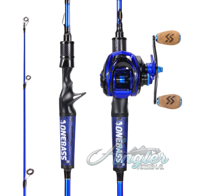 One Bass IM7 Graphite Baitcasting Combo Angler Arsenal Fishing