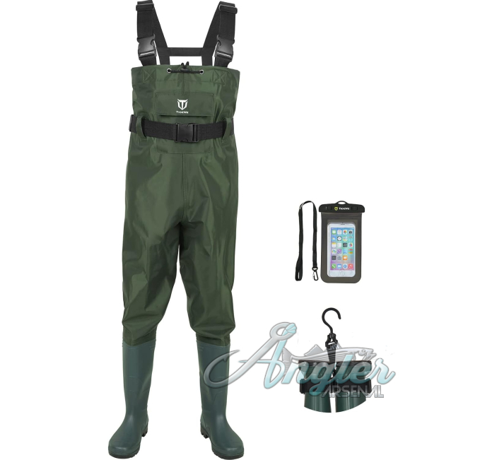 Durable Bootfoot Chest Waders by Angler Arsenal for Fishing