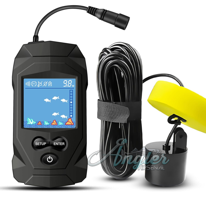 Handheld Sonar Depth Finder by Angler Arsenal for Kayak Use