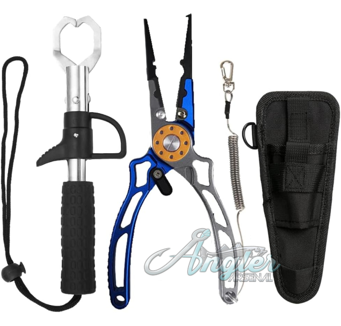 Fish Lip Gripper Pliers Angler Arsenal Multi-Function Tool