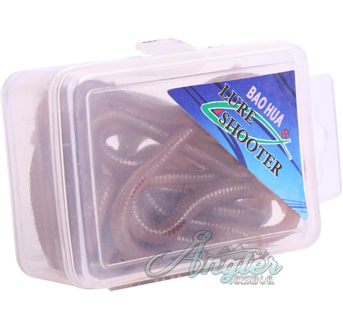 Lwuey Worm Earthworm Bait Soft Stretchy Realistic Fishing Lures Angler Arsenal