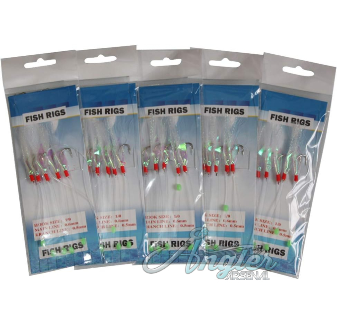 Fishing Flasher Lures and Bait Rigs by Angler Arsenal 10 Pack
