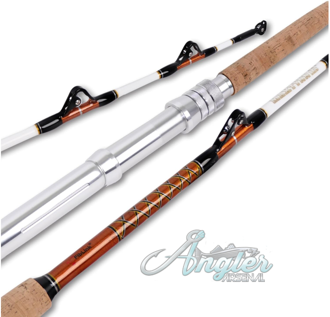 Fiblink 2-Piece Saltwater Offshore Trolling Rod 5'6" 80-120lb Angler Arsenal