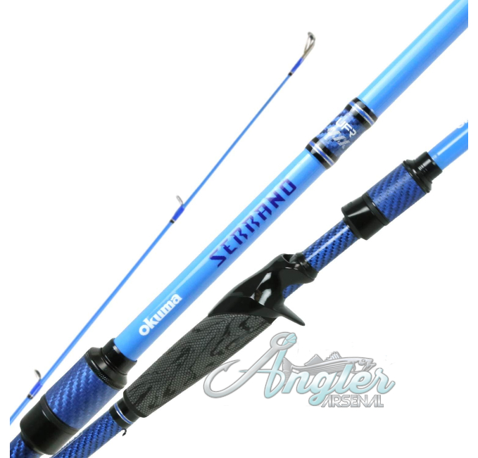 Okuma Serrano 7'3" Medium Bass Rod Carbon Technology Angler Arsenal