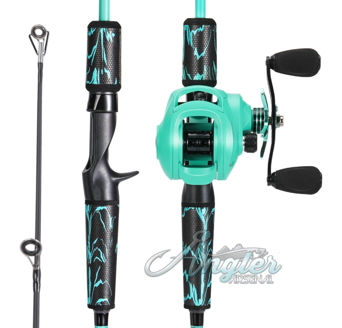 One Bass Baitcasting Combo Angler Arsenal IM6 Graphite Rod