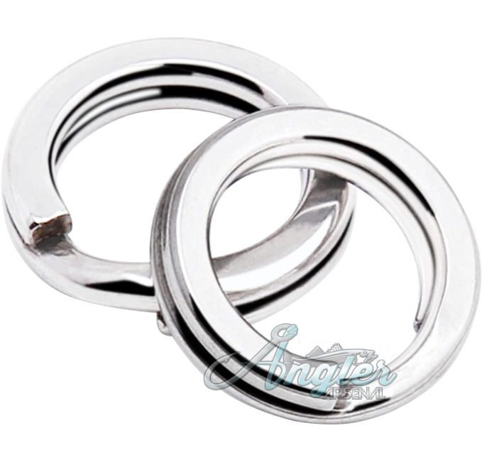 AMYSPORTS High Strength Split Rings for Fishing Angler Arsenal 100pcs