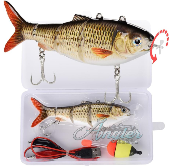 Robotic Swimbait for Bass Trout with LED Light Angler Arsenal