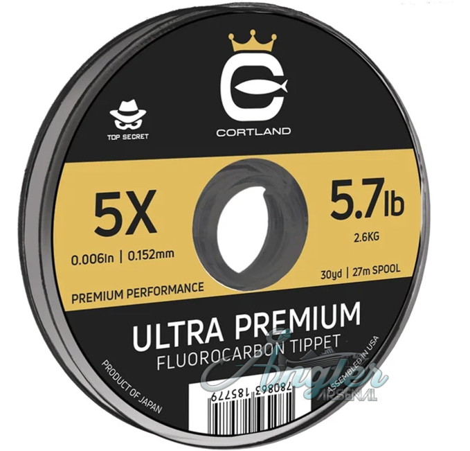 CORTLAND Ultra Premium Fluorocarbon Trout Tippet 6X 50M Angler Arsenal